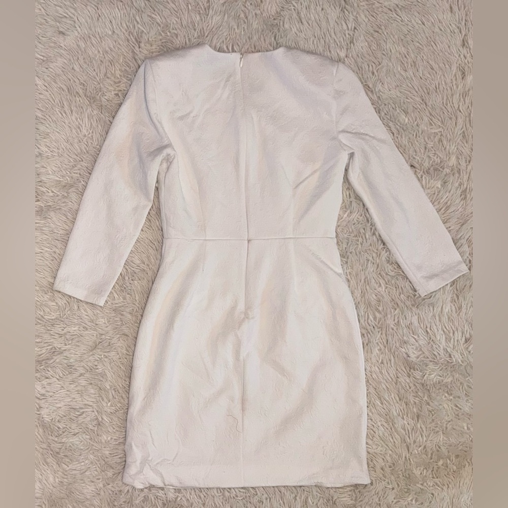 NWOT Veronica Beard $548 Channing Jacquard Sheath Dress White Sz 8 - Picture 3 of 6